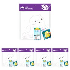 Uniart DIY油畫繪圖板套組, 貓頭鷹, 5套