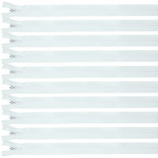 JSTrading 24인치 콘솔 지퍼, 01화이트, 10개