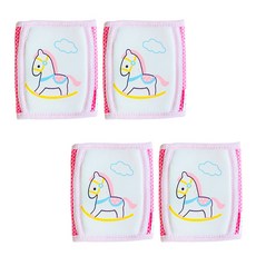 STARDOOR 動物印花魔鬼氈護膝2入組, 木馬款, 2組