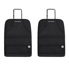 Merry bon 汽車座椅防踢墊, 2入, 黑色