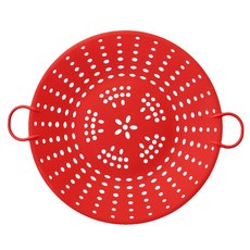 GOOD YEGAM 韓國製矽膠蒸籠 紅色, 1個, 25cm