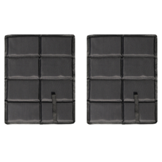 HI TODAY 便攜式防水可折疊坐墊 2入, 黑色