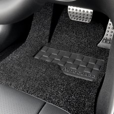 Autoguard 棋盤格加寬腳踏板 汽車線圈腳踏墊 延伸款 駕駛座, 黑色, Ray 汽油 / 柴油 2011~