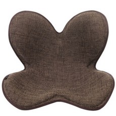 花瓣型靠背坐墊, 棕色