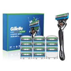 Gillette 吉列 正品 ProGlide Ultra 刮鬍刀架 + 12入刀頭組, 1套
