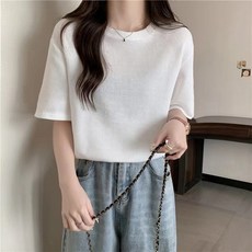 Elsso 女款簡約感圓領短袖T恤