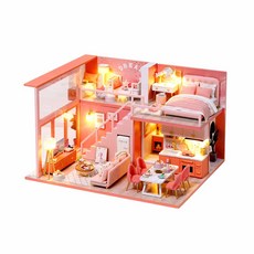 스위트 엔젤 하우스 미니어쳐 DIY 키트, 혼합색상, 1개