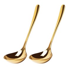 coving 304不鏽鋼迷你湯勺, 金色, 2個