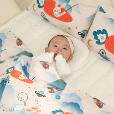 lolbaby 嬰兒竹纖維敏感護理3D網布枕頭, 太空旅行