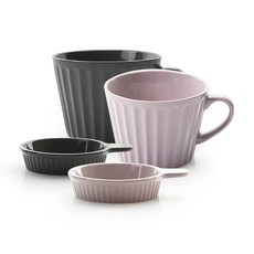 PRELUDE 多功能手把碗 Indi Pink/竹炭灰+餐盤 Indi Pink/竹炭灰組合, 1套, Multiball 2種+Handy One Plate 2種