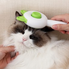 파스텔펫 반려동물 캣이어 원터치 브러쉬 20 x 8.5 cm, 그린, 1개