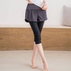 女款拼接7分兩件式瑜伽褲