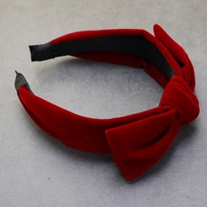 HanNal 絲絨蝴蝶結髮箍