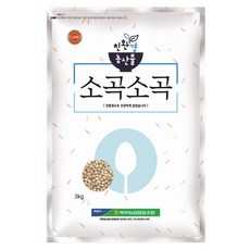 농협 소곡소곡 국내산 유기농 찰보리, 3kg, 1개