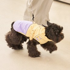 마이플러피 강아지 발열 밴드 하네스패딩, 소프트라벤더, 1개