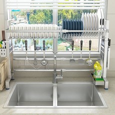 CAFE CLUB 不鏽鋼單層餐具瀝水架 SUS304, 單色