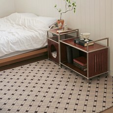 더프리그 주배일 워셔블 모던 클래식 패턴 디자인 대형 거실 러그