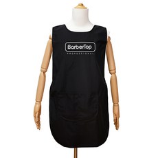 바버탑 버클 조끼형 방수 앞치마, 1개, 블랙