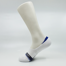 NEWTOP 男款logo標誌止滑隱形襪 2雙, 白色的