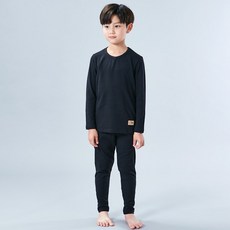 Kids Line 兒童學生V領40支棉質彈性內衣褲套裝