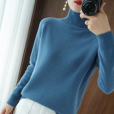 PEONIST 女款修身版型高領套頭針織衫