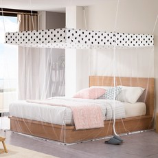 ALTTEURI 拉鍊式方形蚊帳 單品, 黑色星星