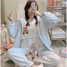 小熊三件式睡衣組