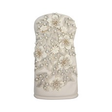 DEX GOLF 花卉版開球木桿套, 象牙白