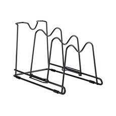 多功能鍋蓋煎鍋架 E_RD_100, 黑色, 1個