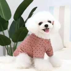 Coco studio 狗狗圓點防寒夾克, 1個, 粉紅色