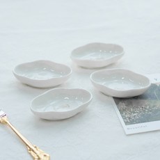 Syracuse Frieze 雲朵醬料碟 10cm, 4個, 白色