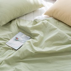 OLIVIA DECO Chiller 無縫線 60支 水洗 換季 薄棉被, 柔和綠