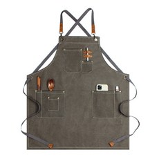 防水帆布牛仔圍裙 CJ-DF93, 單色, 1個