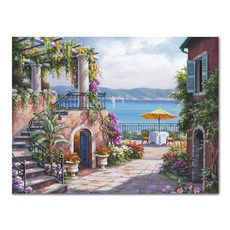 ADICO DIY 繪畫浪漫粉色花園 PH48 50 x 40cm, 混色