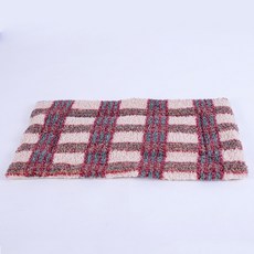 데이소이 貓咪格紋舒適坐墊, 05 紅綠色格紋, 1個