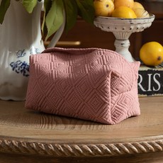 JCP 鑽石圖案布質面紙套, 粉紅色