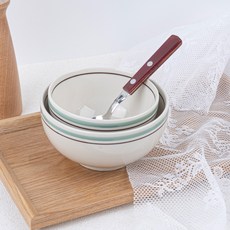 Kanesuzu 日常碗具2件組, 薄荷綠, 飯碗 + 湯碗, 1套