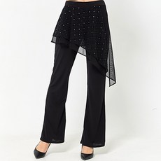 dancedome 花瓣雙層裹身褲 LDP19800, 黑色