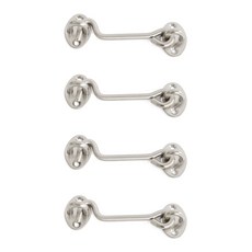 不鏽鋼門扣環 120mm, 4個, 單一顏色