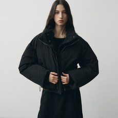 noirer 女款短版分層式保暖羽絨夾克