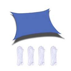 듀로쉐 야외 방수 사각 자외선차단 타프 L, 블루, 1개