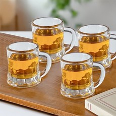 Daparang 喬遷禮物 迷你啤酒杯 HJ0136, 50ml, 4個