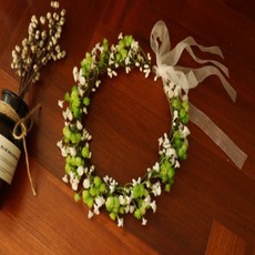 Get It Blue 新娘星光閃耀頭飾花冠, 1個, 綠色