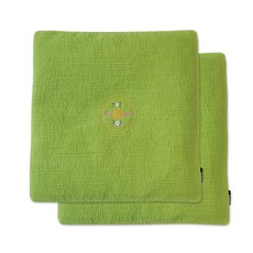 Begozani 靠墊套 2入, 淺豆綠
