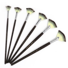 SEAMIART 專業壓克力水彩扇形筆 6入組, 1套, 6種