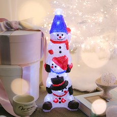 WINTER SKETCH 裝飾品 聖誕節 LED 燈飾, 1個, 雪人們, 14 x 11 x 39 cm