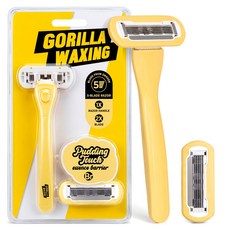 GORILLA WAXING 女用身體低刺激5層刀片美體刀 + 2入刀片組, 1個, 1入