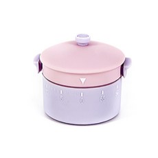 Home With Me 廚房小物 類比烹飪計時器 鍋子, 粉紅色, 1個