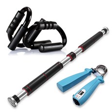 TRAVEL LIGHT 家用訓練槓+俯臥撑+抓手套組