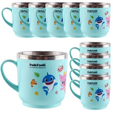 aizoum 碰碰狐不鏽鋼單耳水杯, 混色, 10入